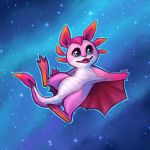  anthro axobat cyreides hoonts pink_body solo space star wings zera:_myths_awaken zera_the_axobat 