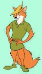  2020 anthro black_nose canid canine clothed clothing disney fox fur hat headgear headwear hi_res male mammal robin_hood robin_hood_(disney) simple_background solo uochandayo 