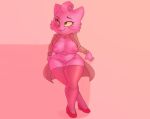  2020 anormaluser anthro big_breasts bojack_horseman bottomless breasts clothed clothing coat domestic_cat exposed_breasts felid feline felis female footwear front_view full-length_portrait fur genitals green_eyes legwear looking_up mammal netflix nipples open_coat pink_body pink_fur portrait princess_carolyn pussy shoes sitting solo stockings thigh_highs topwear trenchcoat 