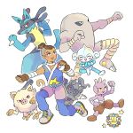  adapted_costume avatar:_the_last_airbender avatar_(series) dark_skin dark_skinned_male gen_1_pokemon gen_2_pokemon gen_3_pokemon gen_4_pokemon gen_7_pokemon hitmonlee lucario mankey marshadow meditite mojgon mythical_pokemon poke_ball poke_ball_(generic) pokemon pokemon_(creature) sokka tyrogue 