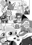  ... 2020 anthro blush bodily_fluids boop canid canine chair clothed clothing comic dialogue dipstick_ears disney dogear218 duo edit english_text fox fully_clothed fur furniture hard_translated judy_hopps lagomorph leporid mammal monochrome multicolored_ears nick_wilde open_mouth open_smile police_uniform rabbit red_fox sitting smile speech_bubble sweat sweatdrop text translated uniform zootopia 