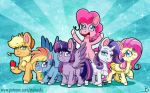  applejack_(mlp) equid equine female fluttershy_(mlp) friendship_is_magic group hasbro hi_res horn horse inuhoshi-to-darkpen mammal my_little_pony my_little_pony:_pony_life pegasus pinkie_pie_(mlp) pony rainbow_dash_(mlp) rarity_(mlp) sparkles twilight_sparkle_(mlp) unicorn winged_unicorn wings 