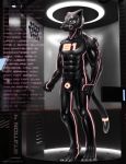  2020 anthro clothing drone felid glistening heartbeats hi_res jaguar male mammal mind_control null_bulge pantherine rubber rubber_suit science_fiction solo story story_in_description 