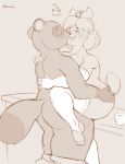  absurd_res animal_crossing anthro beverage blush bodily_fluids bottomwear brown_body brown_fur brownieclop canid canine canis clothed clothing coffee coffee_mug dialogue domestic_dog duo female female_penetrated fur hair hi_res hug isabelle_(animal_crossing) legwear long_sleeves male male/female male_penetrating male_penetrating_female mammal monochrome nintendo nude pants pants_down partially_clothed penetration raccoon_dog saliva sex shih_tzu simple_background standing standing_sex stockings tanuki text tom_nook_(animal_crossing) toy_dog video_games 