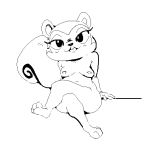 animal_crossing anonymous_artist anthro black_and_white breasts crossed_legs female looking_at_viewer makeup mammal monochrome nintendo pecan_(animal_crossing) rodent sciurid simple_background solo solo_focus unknown_artist video_games white_background 