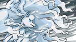  alolan_form alolan_ninetales commentary english_commentary gen_7_pokemon harlequinwaffles highres ice leg_up looking_at_viewer no_humans open_mouth pokemon pokemon_(creature) signature snowing solo sparkle standing upper_body wind winter 