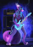  absurd_res alexandradane anthro canid canine canis dragon female guitar hi_res mammal music musical_instrument playing_guitar playing_music plucked_string_instrument rock string_instrument wolf 