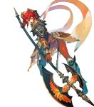  1girl alternate_costume armor armored_boots bangs belt bodysuit bodysuit_under_clothes boots breastplate feather_trim fire_emblem fire_emblem:_mystery_of_the_emblem fire_emblem_heroes gauntlets hair_ornament highres minerva_(fire_emblem) official_art red_bodysuit red_eyes red_hair shiny shiny_clothes shiny_hair short_hair shoulder_armor solo 