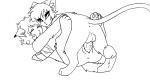  16:9 animated anus balls black_and_white butt daerelyn_(character) deep_penetration duo eyes_closed felid feline female female_penetrated feral fur genitals hair inner_ear_fluff koeta_(character) koetalove_(artist) leg_wrap lying male male/female male_penetrating male_penetrating_female mammal missionary_position monochrome nude on_back pawpads paws penetration penile_spines penis sex short_playtime simple_background submissive submissive_female tuft vaginal vaginal_penetration white_background widescreen 