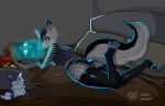  absurd_res anthro canid canine canis computer female gaming hi_res laptop league_of_legends looking_at_viewer mammal playing_videogame riot_games solo tutifruti_(artist) video_games wolf 