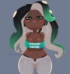  animal_humanoid big_breasts breasts cephalopod cephalopod_humanoid clothing crop_top dark_skin english_text female hi_res humanoid looking_at_viewer marina_(splatoon) marine marine_humanoid mollusk mollusk_humanoid nintendo octarian octoling panties pseudo_hair shirt solo somescrub splatoon tentacle_hair tentacles text topwear underwear video_games wide_hips 