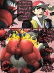  absurd_res anal anthro anus balls butt duo english_text genitals hi_res human human_on_anthro incineroar instant_loss_2koma interspecies male male/male mammal muscular muscular_male nintendo penis pok&eacute;mon pok&eacute;mon_(species) profanity red_(pok&eacute;mon) size_difference speech_bubble text video_games wolfconfnsfw 