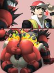 absurd_res anal anthro anus balls butt duo genitals hi_res human human_on_anthro incineroar instant_loss_2koma interspecies male male/male mammal muscular muscular_male nintendo penis pok&eacute;mon pok&eacute;mon_(species) red_(pok&eacute;mon) size_difference speech_bubble video_games wolfconfnsfw 