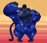  abs anthro big_muscles black_body black_fur cartoon_network clothing domestic_cat einthebusinessdeer felid feline felis flexing fur huge_muscles hyper hyper_muscles male mammal mao_mao:_heroes_of_pure_heart muscular pecs shin_mao skinsuit solo tight_clothing yellow_eyes 