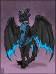  2018 3_toes ^_^ anthro biped blue_eyes blue_penis blue_tongue border bottomless clothed clothing collar digital_media_(artwork) dragfield dragon dreamworks erection eyes_closed full-length_portrait genitals girly how_to_train_your_dragon male membrane_(anatomy) membranous_wings night_fury penis portrait scalie simple_background smile solo standing sweater toes tongue tongue_out topwear virgin_killer_sweater western_dragon wingedwilly wings 