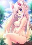  animal_ears bikini cleavage ko_yu swimsuits 