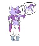  2020 absurd_res anthro anus blaze_the_cat blush butt clothed clothing domestic_cat eye_roll felid feline felis female genitals hi_res mammal mythabyss pants_down partially_clothed pussy rear_view simple_background solo sonic_the_hedgehog_(series) spread_butt spreading white_background 