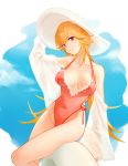  azur_lane cl_(summer_sama) cleavage richelieu_(azur_lane) see_through swimsuits 