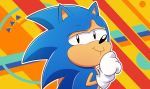  2020 anthro black_eyes blue_body blue_fur classic_sonic classic_sonic_(universe) clothing digital_media_(artwork) eulipotyphlan eyebrows fur gaminggoru gloves hand_on_chin handwear hedgehog hi_res humanoid looking_at_viewer male mammal meme raised_eyebrow redraw signature smile smug solo sonic_the_hedgehog sonic_the_hedgehog_(series) 