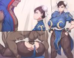  breasts capcom chun-li cum cum_in_pussy dark_skin huge_breasts interracial m_bison metal_owl_(aden12) penis sex street_fighter testicles vaginal 