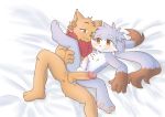  anthro anthro_on_anthro betsuto biped duo erection fan_character fluffy genitals hi_res league_of_legends male male/male mammal neck_tuft nude penile penis riot_games size_difference teemo_the_yiffer tuft video_games yordle 