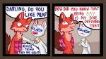  16:9 anthro black_nose canid canine dialogue digital_media_(artwork) duo english_text felid feline fox glassshine humor jewelry male mammal multiple_scenes necklace open_mouth speech_bubble text widescreen 