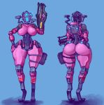  android armpitcore420 big_butt breasts butt female glowing glowing_eyes gun hi_res humanoid machine not_furry ranged_weapon robot solo thick_thighs titanfall titanfall_2 weapon 