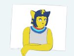  4:3 animal_crossing ankha_(animal_crossing) anthro digital_media_(artwork) hi_res leaning nintendo pixiecatsupreme video_games 