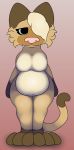  2020 abdominal_bulge animal_humanoid anthro belly big_belly big_breasts breasts cat_humanoid digital_drawing_(artwork) digital_media_(artwork) domestic_cat felid felid_humanoid feline feline_humanoid felis female foxball full-length_portrait fur gatto_(kitty_pride) hair hi_res humanoid looking_at_viewer mammal mammal_humanoid navel nude overweight overweight_anthro overweight_female portrait simple_background smile solo video_games 