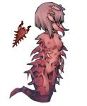  areola body_horror breasts crimera_(terraria) female genitals hair humanoid mandibles monster monster_girl_(genre) monstrous_humanoid navel nipples nude nyong_nyong pussy simple_background solo terraria white_background 