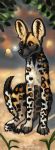  2020 4_toes african_wild_dog black_nose canid canine digital_media_(artwork) feral flashw fur mammal paws sitting smile spots spotted_body spotted_fur toes 