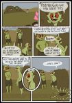  &lt;3 black_border border comic comic_page corruptedcryptid dialogue diolouge english_text erection genitals goblin green_body green_skin group hi_res humanoid humanoid_genitalia male masturbation not_furry open_mouth penis simple_background speech_bubble text 