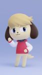  3d_(artwork) 9:16 absurd_res animal_crossing anthro blonde_hair blue_eyes canid canine canis clothing collar cute_fangs digital_media_(artwork) domestic_dog fan_character fur hair hi_res hoodie kekitopu male mammal niko_(pkfirefawx) nintendo simple_background solo topwear video_games yellow_body yellow_fur 