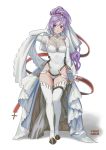  1girl carlo_montie dress fire_emblem fire_emblem:_genealogy_of_the_holy_war fire_emblem_heroes ishtar_(fire_emblem) jewelry long_hair purple_eyes wedding_dress 