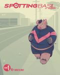  2020 4:5 anthro belly bottomwear clothing comic detailed_background domestic_pig english_text hi_res male mammal mikrogoat outside overweight overweight_male shirt shorts solo suid suina sus_(pig) text topwear 
