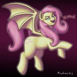  1:1 absurd_res equid equine female flutterbat_(mlp) fluttershy_(mlp) friendship_is_magic hasbro hi_res horse mammal mudwatch my_little_pony pony smile solo vampire 