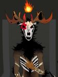  absurd_res american_mythology coyotl demon fan_character hi_res humanoid indigenous_north_american_mythology male mythology north_american_mythology solo wendigo zerauskii 