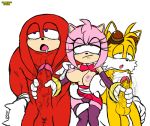  amy_rose anthro ball_size_difference balls big_penis blush bodily_fluids breasts camel_toe canid canine clothing dj_cvdz_(artist) double_handjob echidna erection eulipotyphlan excito female fox frown genitals glans gloves group handjob handwear hedgehog knuckles_the_echidna male mammal masturbation miles_prower monotreme nipple_fetish nipple_pinch nipple_play nipples nude penile penis penis_size_difference pinch pink_glans pink_nipples pink_penis purple_eyes red_balls red_penis saliva sex simple_background sonic_the_hedgehog_(series) video_games yellow_balls yellow_penis 