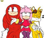  amy_rose anthro ball_size_difference balls big_penis blush canid canine clothed clothing dj_cvdz_(artist) echidna english_text eulipotyphlan excito female fox genitals glans gloves green_eyes group handwear hedgehog knuckles_the_echidna male male/female mammal miles_prower monotreme musical_note nipples nude penis penis_size_difference pink_glans pink_nipples red_balls red_penis shrug simple_background smile sonic_the_hedgehog_(series) text uncut video_games white_background yellow_balls yellow_penis 