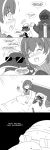  1:3 absurd_res after_sex ambiguous_gender anthro arknights avian beak beanie bed bird clothing comic doctor_(arknights) emperor_(arknights) emperor_penguin english_text eyewear female furniture hat headgear headwear hi_res human humor magallan_(arknights) male male/female mammal monochrome penguin sunglasses text 