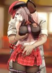  alisa_ilinichina_amiella chicken_(chickenx) god_eater grabbing grabbing_from_behind graphite_(medium) highres mechanical_pencil panties pantyhose pantyshot pencil traditional_media underwear 