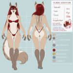  1:1 anthro breasts canid canine canis clothed clothing english_text extrafurrestrial female flare_griffin fur hi_res looking_at_viewer mammal nude simple_background solo text wolf 