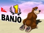  4:3 anthro balls banjo-kazooie banjo_(banjo-kazooie) butt feet genitals jberrserker male mammal penis rareware ursid video_games 