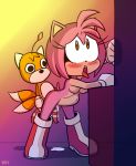  2019 abdominal_bulge absurd_res ahegao ambiguous_penetration amy_rose animate_inanimate anthro bodily_fluids boots breasts canid canine clothing cum cum_drip cum_inside cum_leaking dripping duo eulipotyphlan female footwear fox from_behind_position front_view genital_fluids gloves handwear hedgehog hi_res interspecies larger_female living_plushie looking_pleasured male male/female mammal miles_prower mostly_nude nipples penetration penile penile_penetration plushie sex size_difference small_dom_big_sub smaller_male sonic_the_hedgehog_(series) tails_doll tongue tongue_out yopy 