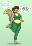  anthro breasts cleavage clothed clothing dialogue english_text eyewear female glasses hair hi_res lordstormcaller slightly_chubby solo text unseen_character 