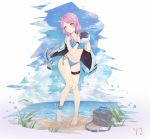  arknights bikini blue_poison_(arknights) swimsuits tagme yajuu 