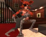  3d_(artwork) 5:4 anal anal_fisting anal_penetration anthro breasts digital_media_(artwork) female fisting five_nights_at_freddy&#039;s foxy_(fnaf) genitals group kithy male male/female penetration penis video_games whovian420 