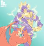  2020 amped_toxtricity anal anthro anthrofied blue_background blush bodily_fluids butt butt_grab charizard deep_rimming dragon drooling duo electricity erection face_in_ass genitals hand_on_butt hand_on_head hi_res looking_pleasured male male/male mega_charizard mega_charizard_y mega_evolution muscular muscular_anthro muscular_male nintendo nipples nude oral penis pok&eacute;mon pok&eacute;mon_(species) reptile rimming saliva scalie sex simple_background standing standing_sex tongue tongue_out toxtricity tylerstark video_games wings 