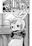  ambiguous_gender anthro chespin comic crossed_arms detailed_background feral group kirlia mako_mickt male monochrome nintendo pok&eacute;mon pok&eacute;mon_(species) pok&eacute;mon_mystery_dungeon shinx solo video_games 