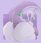  2020 absurd_res antennae_(anatomy) anthro anus areola bent_over big_anus big_breasts big_butt breasts butt butt_focus cellulite curled_tail dragon female goodra green_eyes grumpy_feathers hanging_breasts hi_res huge_breasts huge_butt long_neck looking_back nintendo nipples nude overweight overweight_female pok&eacute;mon pok&eacute;mon_(species) presenting presenting_hindquarters purple_body rear_view slime smile solo thick_thighs video_games 